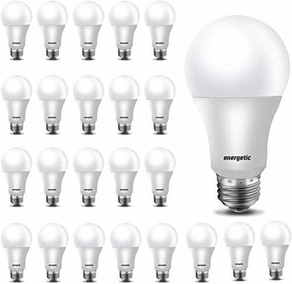 Picture of 24 Pack LED Light Bulbs 60 Watt Equivalent, A19 Warm White 3000K, E26 Base, Non-Dimmable, 750lm, UL Listed