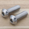 Picture of 1/4-20 x 1 Inch Button Head Socket Cap Bolts Screws, 18-8 Stainless Steel (304), Bright Finish, Full Thread, Allen Hex Drive, 100 Pack