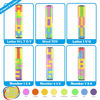 Picture of R.Y.TOYS Fidget Toys for Adults/Teens/Boys/Girls,Magic Cube Puzzle,Brain Teasers for Adults,Cylinder Rotate&Slide Logic Toy,Gift for Kids Child(8 Colors x 15 Layers)