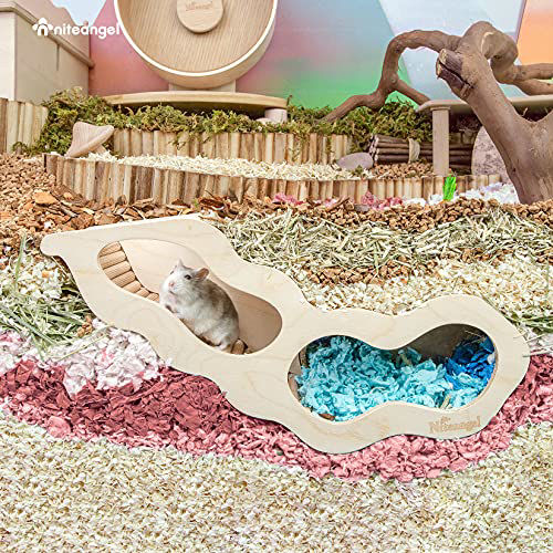 GetUSCart Niteangel Hamster House w/ Climbing Ladder for Hamsters
