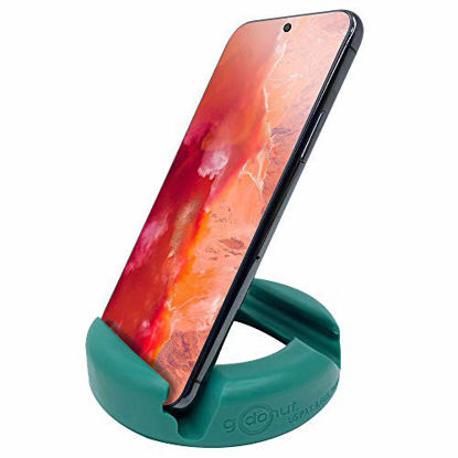 Picture of GoDonut - Phone Stand for Desk - Cellphone Holder Compatible with Mobile Phones, Tablets, Electronic Reading Devices - Multiangled - Green