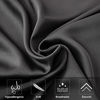 Picture of Mulberry Silk Pillowcase for Hair and Skin,Cooling Silk Pillow Case with Hidden Zipper,Allergen Proof Dual Sides Soft Breathable Smooth Both Sided Silk Pillow Cover.(20"x 36",1 Pcs,Black)
