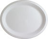 Picture of 100% Compostable White Oval 12.5 Paper Plate, Heavy-Duty Premium Quality Disposable Dinner Plate (12.5" Oval Plate - 60 Count)