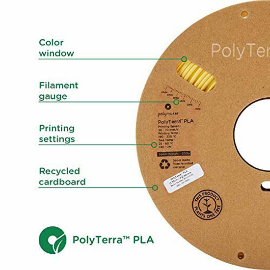 GetUSCart Polymaker PolyTerra PLA Bioplastic Based 3D Printing