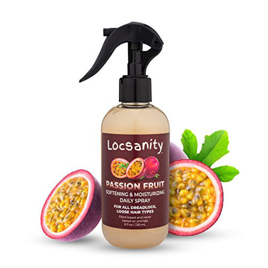 Picture of Locsanity Passion Fruit Softening and Moisturizing Daily Spray for Locs, Dreadlocks, Sisterlock, Microlock, Locs, Oil-Free Hair Scalp Moisturizer