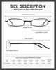 Picture of 3 Pack Slim Pocket Reading Glasses for Men Women Blue Light Blocking Compact Readers Spring Hinge Metal Frame Eyeglasses (Yellow Black Grey, 2.25)