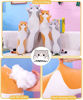 Picture of Cute Cat Plush Long Body Pillow Cuddle Cartoon Stuffed Animals Cat Plushie Soft Doll Pillows Gifts for Kids Girls (Orange, 27")