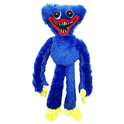 Picture of Poppy Playtime Doll, Poppy Playtime Huggy wuggys Plush, Christmas Cartoon Plush Toy, Monster Horror Stuffed Doll Gifts for Game Fans (Blue)