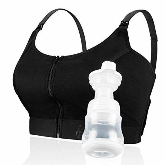 Hands Free Pumping Bra, Adjustable Breast-pumps Holding And Zipper