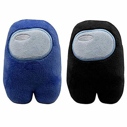 Picture of tenhu electronic Among Us Plush Toy Figures Among Us Plushies Cute Among Us Stuff for Kids (Blue and Black)