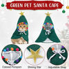 Picture of 3 Pieces Pet Christmas Costumes Set Includes Puppy Cat Cloak with Star and Pompoms Kitten Dog Antlers Headband Pet Reindeer Headwear Cat Santa Cape with Bell Pet Christmas Costume Accessories