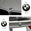 Picture of 3pcs Black and White BMW 82mm Hood Emblem/74mm Trunk Emblem/45mm Steering Wheel Center Emblem for BMW, Emblems Replaceme 6 7 8 series 325i 328i E Series (fit B-M-W2)