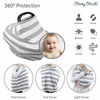 Picture of  Organic Cotton  Nursing Breastfeeding Cover Scarf, Baby Car Seat Canopy, Canopies, Shopping Cart, Stroller, Carseat Covers for Girls and Boys Best Multi-Use Infinity Stretchy Shawl Shower Gifts