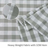 Picture of maxmill Square Checkered Tablecloth Water Resistance Antiwrinkle Spillproof Heavy Weight Gingham Table Cloth Buffalo Plaid for Buffet Banquet Parties Holiday Dinner 70 x 70 Inch Grey and White