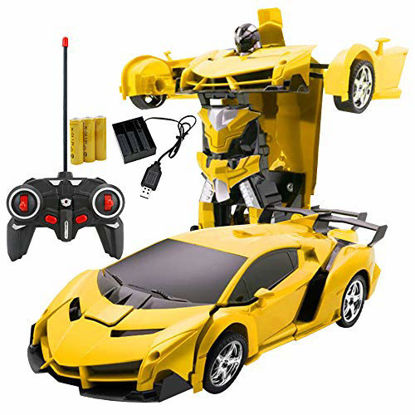 Picture of Xplanet RC Car for Kids Transform Car Robot Toy, One-Button Deformation Car Model Toy 1:18 Transformation Remote Control Vehicle for Children Perfect for Birthday Gift