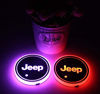 Picture of 2pcs LED Cup Holder Lights for Jeep, LED Car Coasterss with 7 Colors Luminescent Light Cup Pad, USB Charging Cup Mat Accessories (forjeep)