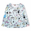 Picture of ModaIOO Matching Dolls & Girls Pajamas Dinosaur Unicorn Pyjama Kids Sleepwear Set(8030,Dino,130)