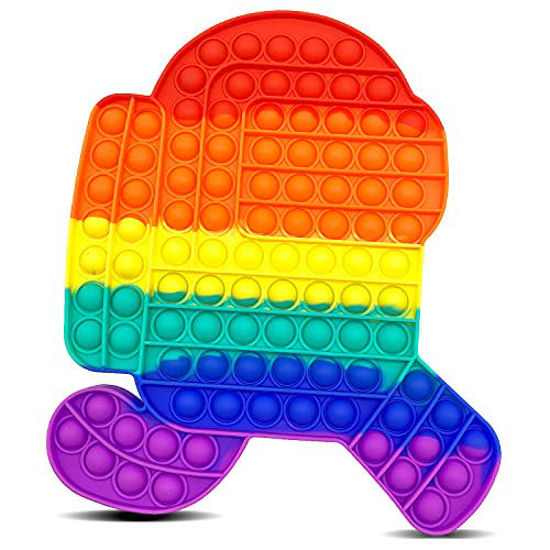 Picture of Big Among Pop Push Toy It Sensory Bubble Stress Toy, Fidget Push Toys for Kids, Silicone Toys for Autistic Children Adult Squeeze Toy Autism Special Needs Classroom Anxiety Relief Toys(Jumpo Size)
