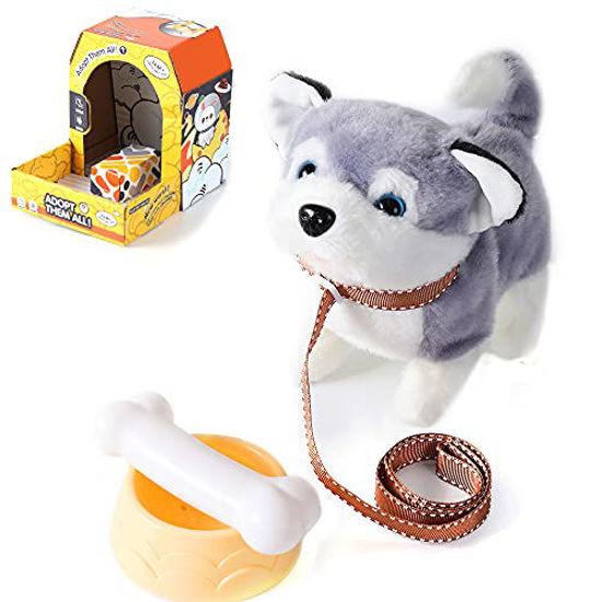 Toy Dog Valentines Gifts for ​​Girls Pet Dog Toys for Kids Plush  Interactive Dog with Singing,Walking,Tail Wagging,Barking and Repeats What  You Say