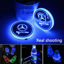 Picture of 2pcs LED Car Cup Holder Lights for Mercedes-Benz, 7 Colors Changing USB Charging Mat Luminescent Cup Pad, LED Interior Atmosphere Lamp
