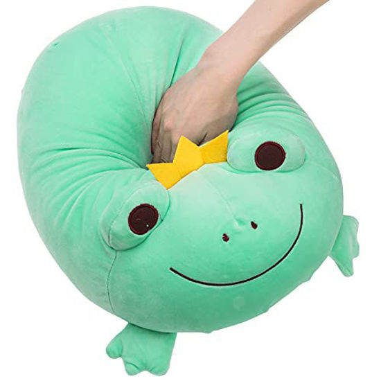 GetUSCart- DITUCU Stuffed Animal Frog Plush Toy Squishy Frog Plush Pillow,Soft  Stretchy Plush Toy Adorable Stuffed Crown Frog Decoration Cuddly Gift for  Kids Green 14 inch