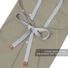 Picture of Chef Apron,Cross Back Apron for Men Women with Adjustable Straps and Large Pockets,Canvas,M-XXL (Beige)