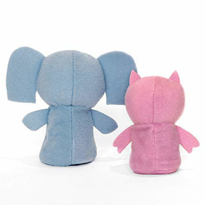 Picture of YOTTOY Mo Willems Collection | Elephant & Piggie Pair of Finger Puppets