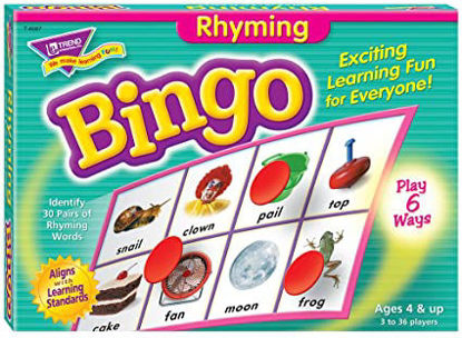 Picture of Trend T6067 Young Learner Bingo Game Rhyming Words (TEPT6067) Multi, 2 X 4 in