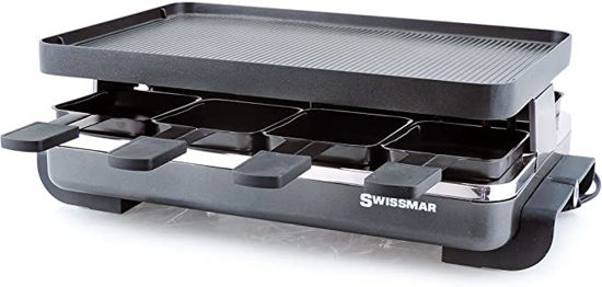 Picture of Swissmar Classic 8 Person Anthracite Raclette with Cast Aluminum Grill Plate