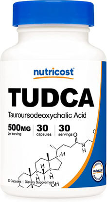 Picture of Nutricost Tudca 500mg, 30 Capsules (Tauroursodeoxycholic Acid) - Premium Quality, Gluten Free