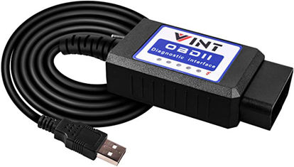 Picture of OBD2 Adapter FORSCan VINT-TT55502 ELMconfig ELM327 modified For all Windows compatible with Ford Cars F150 F250 and Light Pickup Truck Scan Tool, Code Reader MS-CAN HS-CAN Switch
