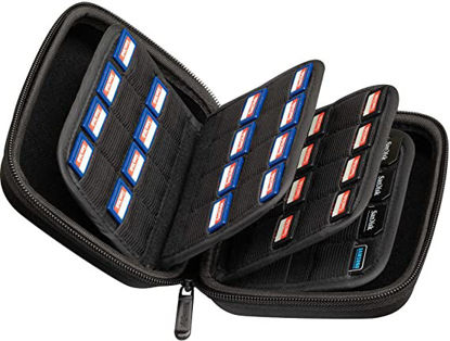 Picture of Large Capacity 63 Slots Storage Case Holder for SD Memory Cards, Switch Game Cartridges, PS Vita Game and Micro SD Cards