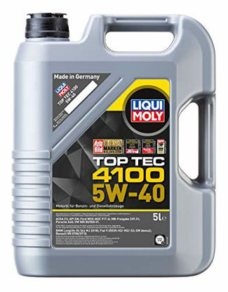 Picture of Liqui Moly (3701 5W-40 Top Tec 4100 Low Ash Synthetic Motor Oil - 5 Liters