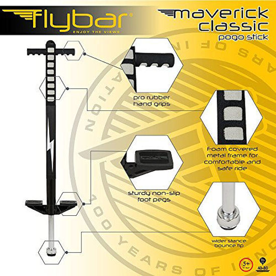 GetUSCart Flybar Foam Maverick Pogo Stick for Kids Ages 5+, Weights 40