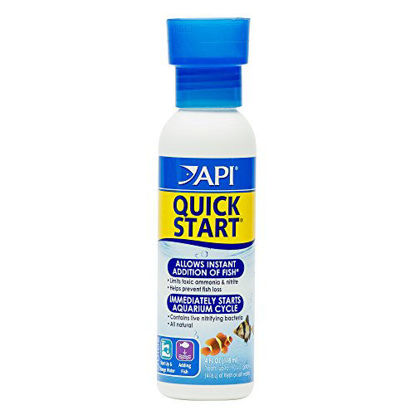 Picture of API QUICK START Freshwater and Saltwater Aquarium Nitrifying Bacteria 4-Ounce Bottle