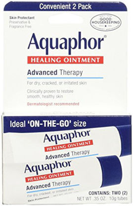 Picture of Aquaphor Healing Skin Ointment, Advanced Therapy, 2 Pack, 0.35 oz ea