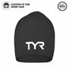Picture of TYR Long Hair Wrinkle-Free Silicone Swim Cap, Black