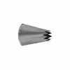 Picture of Ateco # 828 - Open Star Pastry Tip .63'' Opening Diameter- Stainless Steel