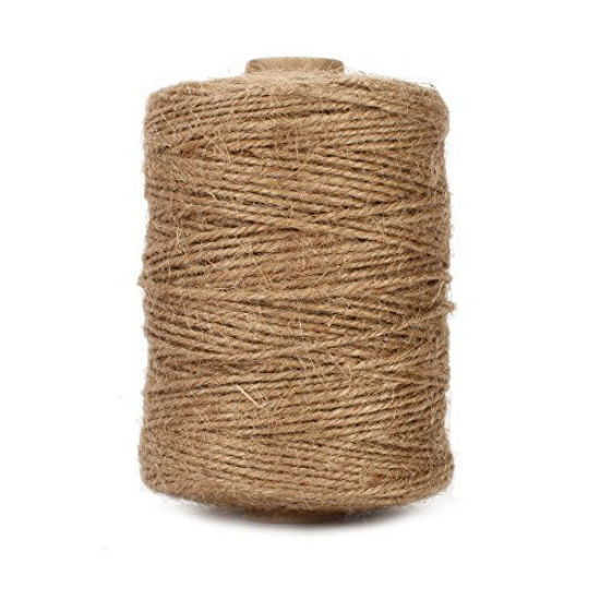 Picture of Tenn Well Natural Jute Twine, 500 Feet Long Brown Twine Rope for Crafts, Gift Wrapping, Packing, Gardening and Wedding Decor