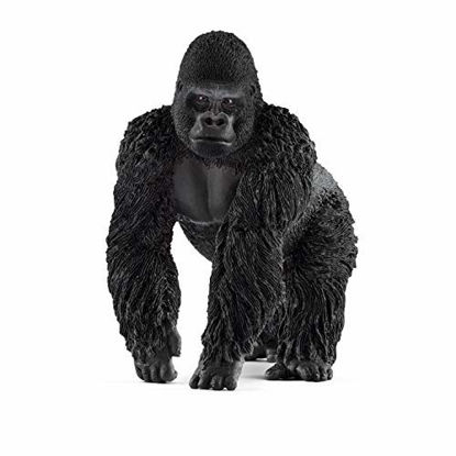 Picture of Schleich Wild Life, Animal Figurine, Animal Toys for Boys and Girls 3-8 Years Old, Male Gorilla