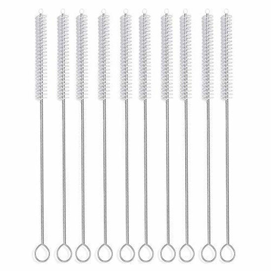 Picture of Long Straw Brush, Nylon Pipe Tube Cleaner 10-ihch X 2/5-inch Set of 10