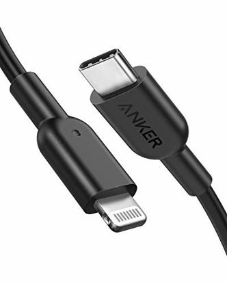 Picture of Anker USB C to Lightning Cable [3ft MFi Certified] Powerline II for iPhone 13 13 Pro 12 Pro Max 12 11 X XS XR 8 Plus, AirPods Pro