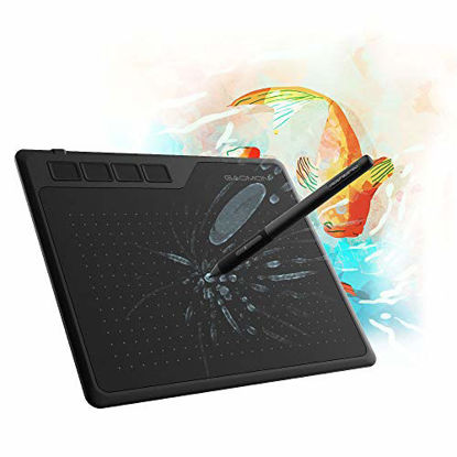 Picture of GAOMON S620 6.5 x 4 Inches Graphics Tablet with 8192 Passive Pen 4 Express Keys for Digital Drawing & OSU & Online Teaching-for Mac Windows Android OS