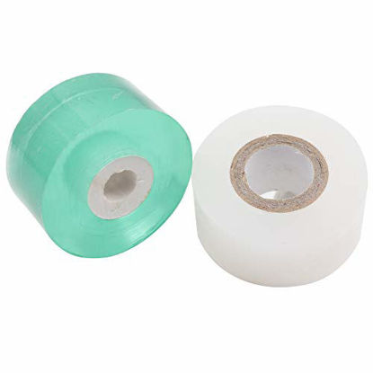 Picture of Grafting Tape 2 PCS,HAINANSTRY Stretchable Garden Grafting Tape Plants Repair Tapes for Floral Fruit Tree and Poly Budding Tape - Green & White
