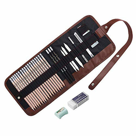 GetUSCart Sketching Pencil Set, Drawing Pencils and Sketch Kit,30