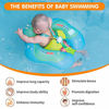 Picture of [New Upgraded] Swimbobo Baby Swimming Float Kids Inflatable Swim Ring with Safety Support Bottom Swimming Pool Accessories for 3-36 Months (Blue, XL)