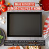 Picture of Chef Pomodoro Detroit Style Pizza Pan, 14 x 10-Inch, Hard Anodized Aluminum, Pre-Seasoned Bakeware Kitchenware