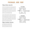 Picture of Eage Alphabet Letter Stencils, 62 Pcs Reusable Plastic Letter Number Templates, Art Craft Stencils for Wood, Wall, Fabric, Rock, Chalkboard, Signage, 1 Inch