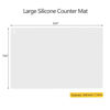 Picture of Thick Silicone Counter Mat Large 23.4"by15.6", Heat Resistant Mat for Kitchen Table / Countertop Protector / Non Stick Pastry Baking Mat Placemats , Silicone Mat for Crafts Kids , Super Kitchen Clear