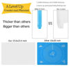 Picture of Thick Silicone Counter Mat Large 23.4"by15.6", Heat Resistant Mat for Kitchen Table / Countertop Protector / Non Stick Pastry Baking Mat Placemats , Silicone Mat for Crafts Kids , Super Kitchen Clear